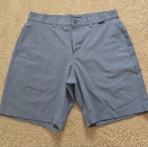 Travis Mathew Light Blue Flat Front Shorts